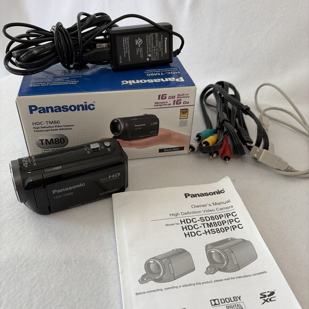 Panasonic HDC-TM85 Handheld Camcorder Video Recorder High Definition
